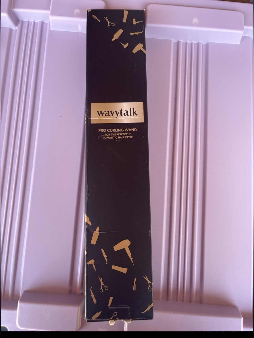 Wavytalk Pro Curling Wand — Black/Rosegold 3/8
